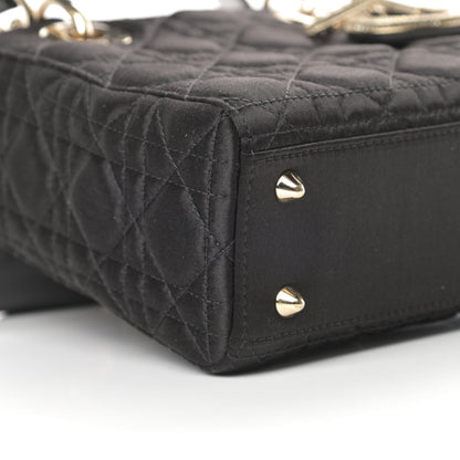 Christian Dior Satin Swarovski Crystal Cannage My ABC Lady Dior Black 9 of 11