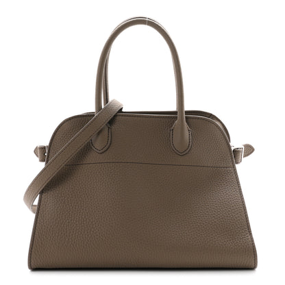 The Row Grained Calfskin Soft Margaux 10 Bag Smoked Taupe 1 of 9