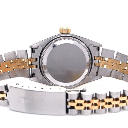 Rolex Stainless Steel 18K Yellow Gold Diamond 26mm Oyster Perpetual Datejust Watch Silver 79173 4 of 5