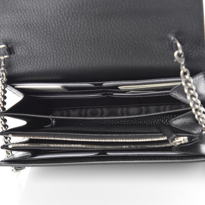 Gucci Calfskin Mini Dionysus Chain Wallet Black 5 of 11