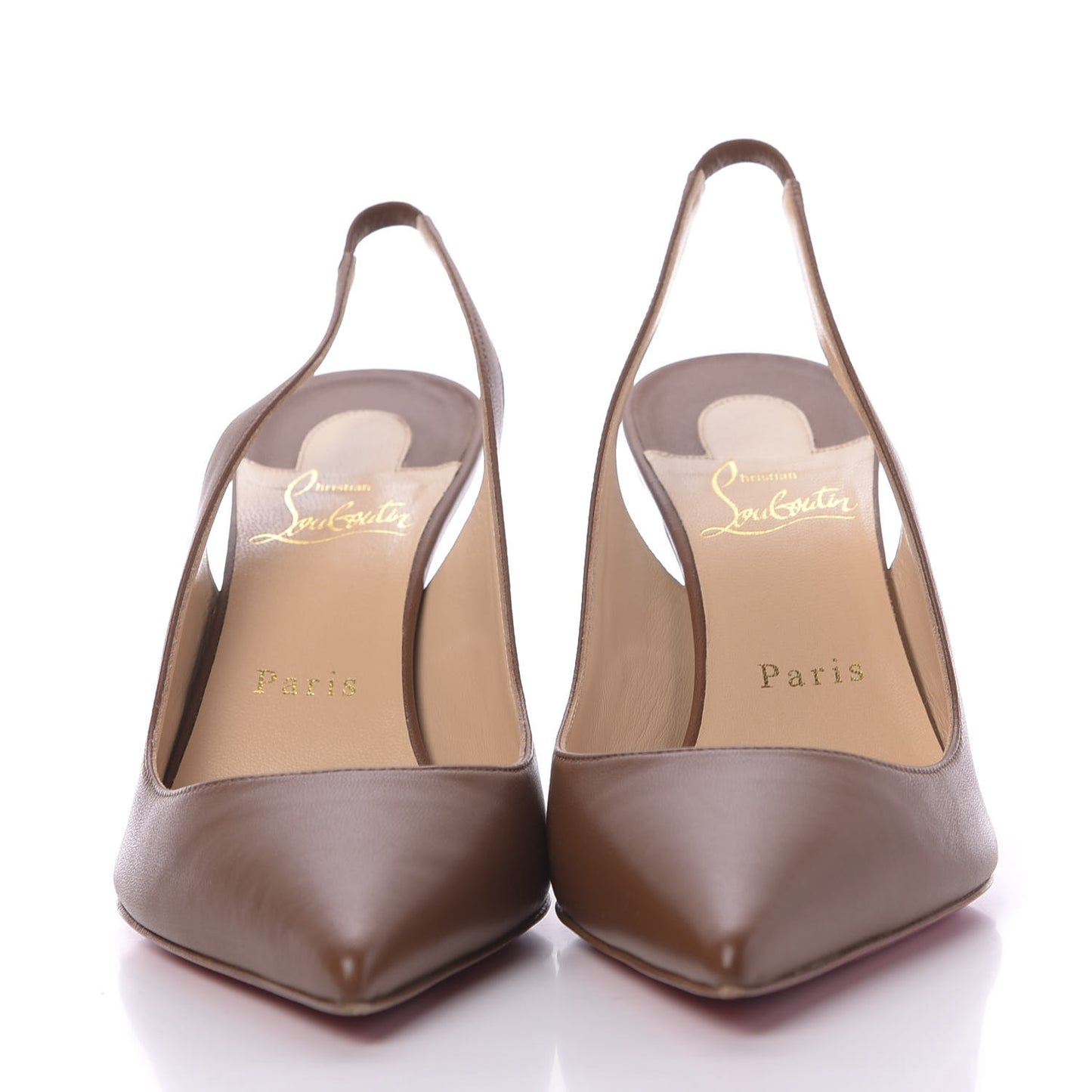 Nappa Clare Sling 80 Pumps 38 Cuoio