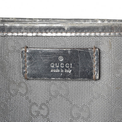 Gucci Metallic Monogram Travel Bag Silver 6 of 19
