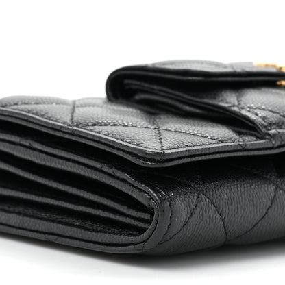 Chanel Caviar Quilted Pocket Twins Wallet On Chain WOC Black 13 of 17