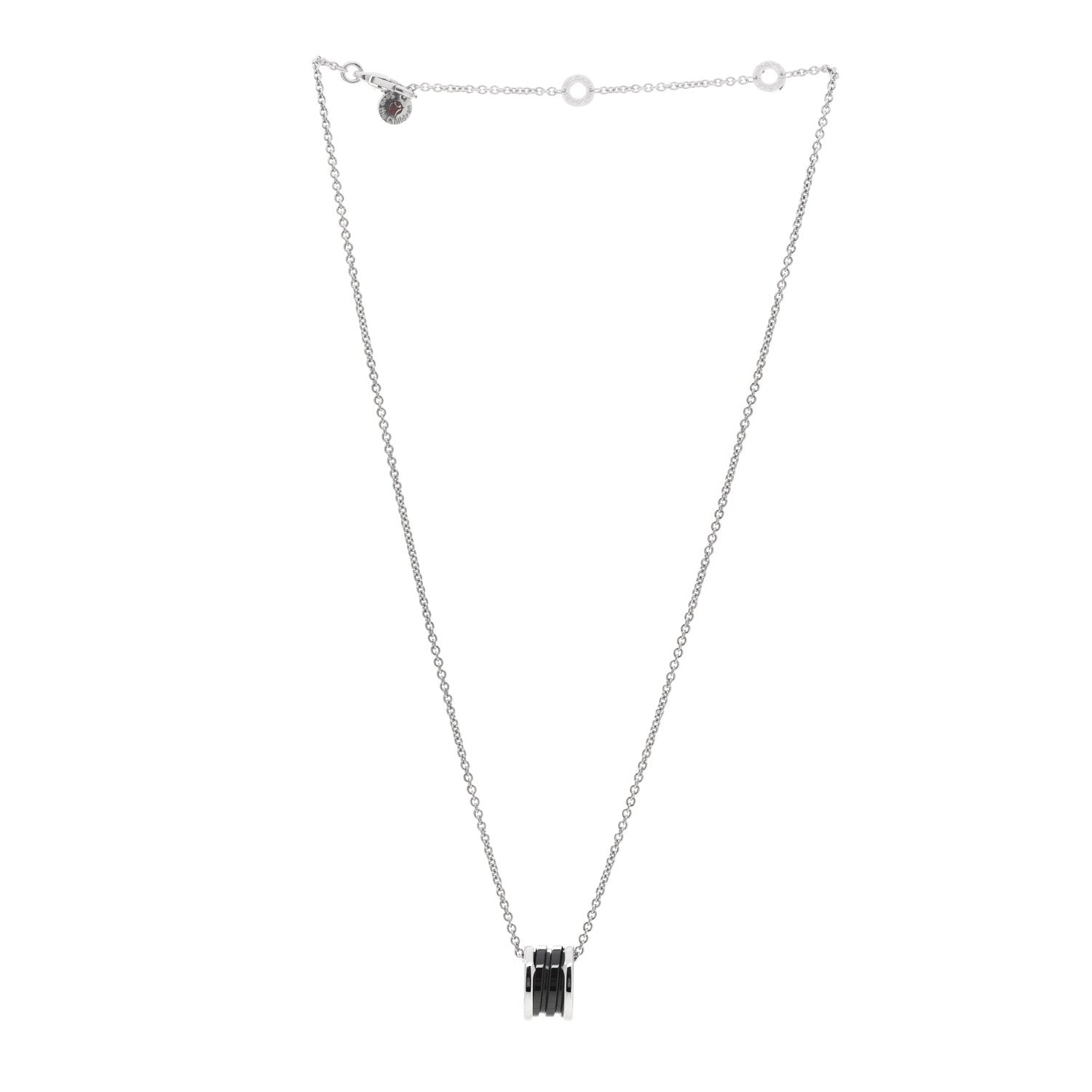 Bulgari Sterling Silver Ceramic Save The Children Pendant Necklace 3 of 9