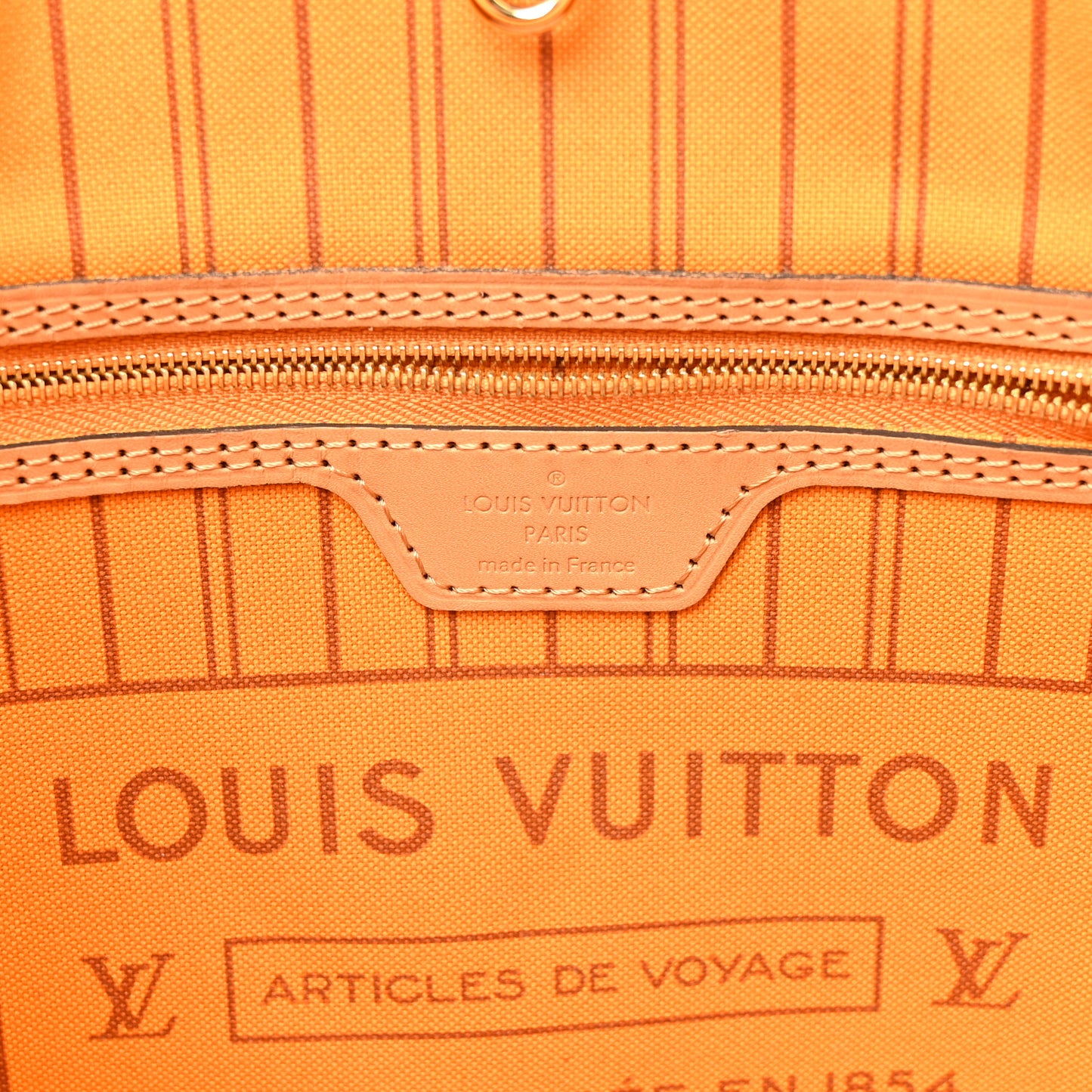 Damier Azur Braided Neverfull MM Orange