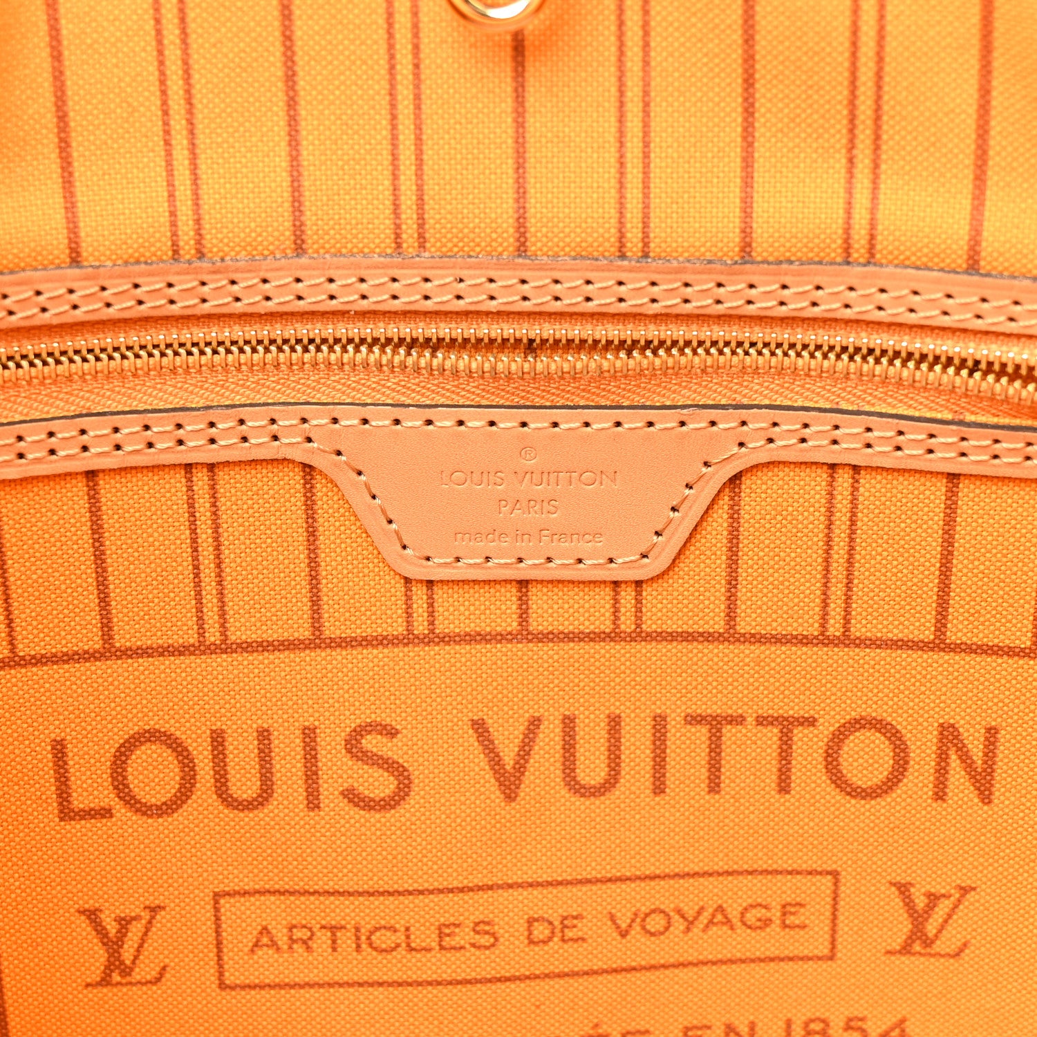 Louis Vuitton Damier Azur Braided Neverfull MM Orange 6 of 14