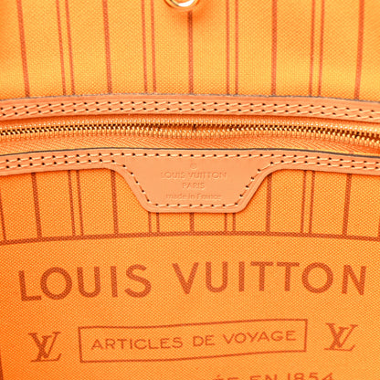 Louis Vuitton Damier Azur Braided Neverfull MM Orange 6 of 14