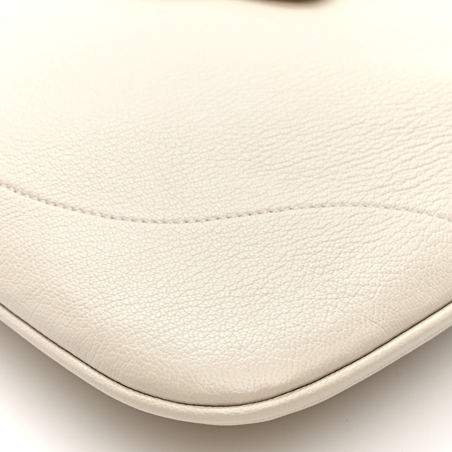 Goatskin Medium Aphrodite Shoulder Bag Mystic White