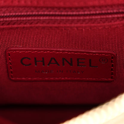 Chanel Aged Calfskin Quilted Small Gabrielle Hobo Beige Black 6 of 11