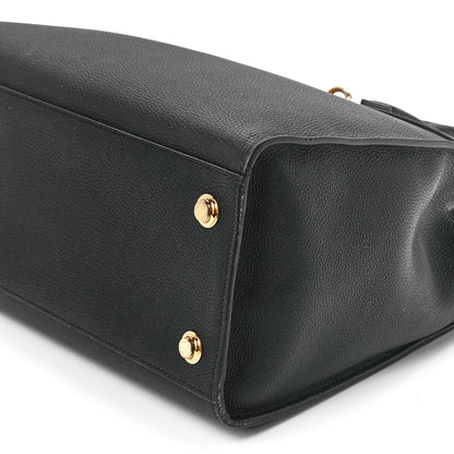 Louis Vuitton Taurillon City Steamer MM Black 10 of 11