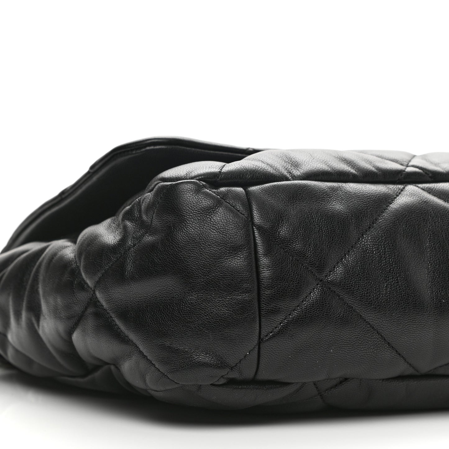 Goatskin Quilted Maxi Chanel 19 Flap Black