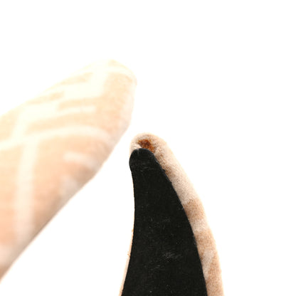 Fendi Wool Cashmere FF Logo Headband Blush 6 of 6