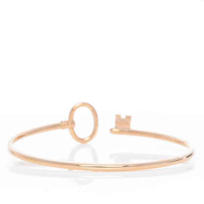Tiffany 18K Rose Gold Keys Wire Bracelet 3 of 5