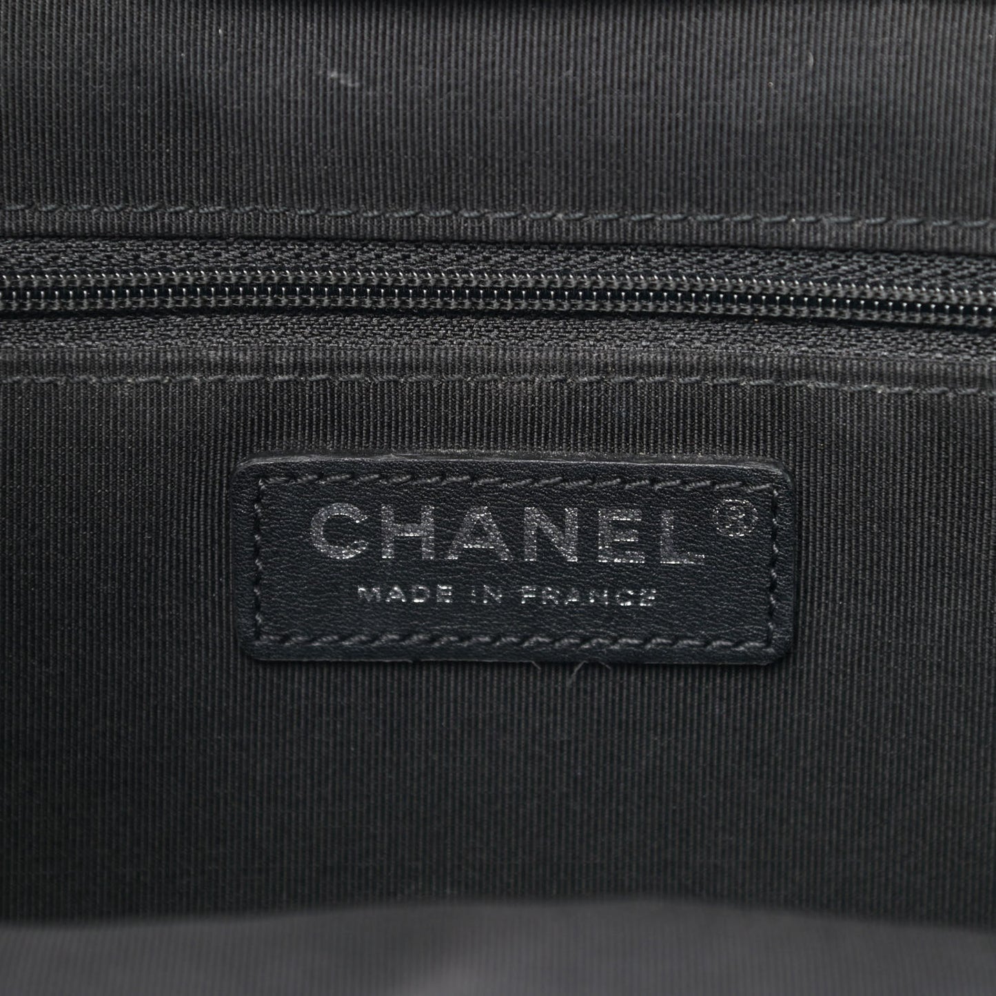 Calfskin Quilted Ultra Pocket Shopping Tote Black