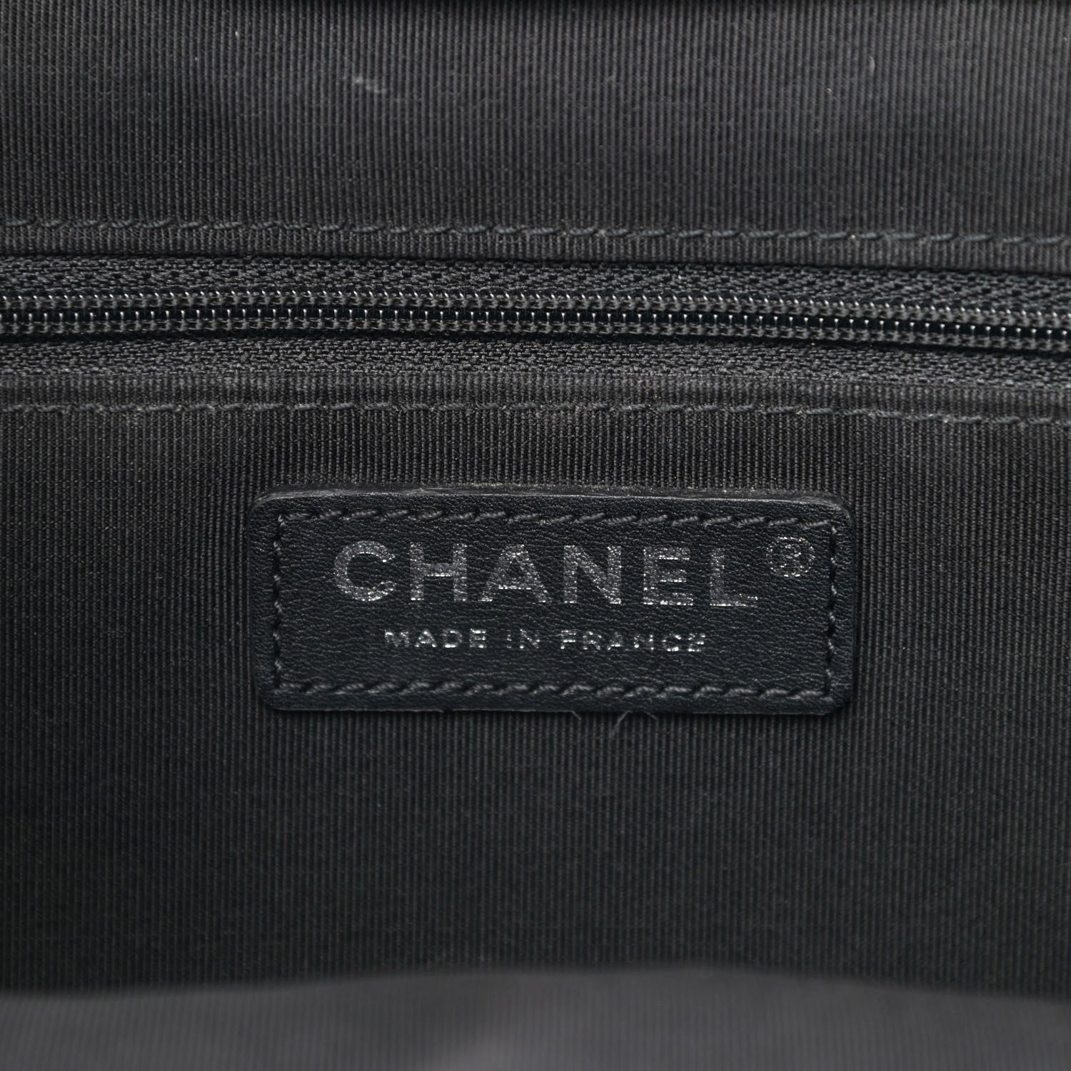 Chanel Calfskin Quilted Ultra Pocket Shopping Tote Black 6 of 13