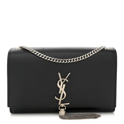 Saint Laurent Smooth Calfskin Medium Classic Monogram Kate Tassel Satchel Black 1 of 13