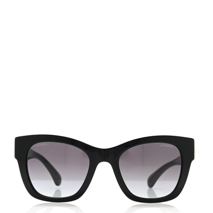 Chanel Acetate Square CC Heart Sunglasses 5478-A Black 2 of 7