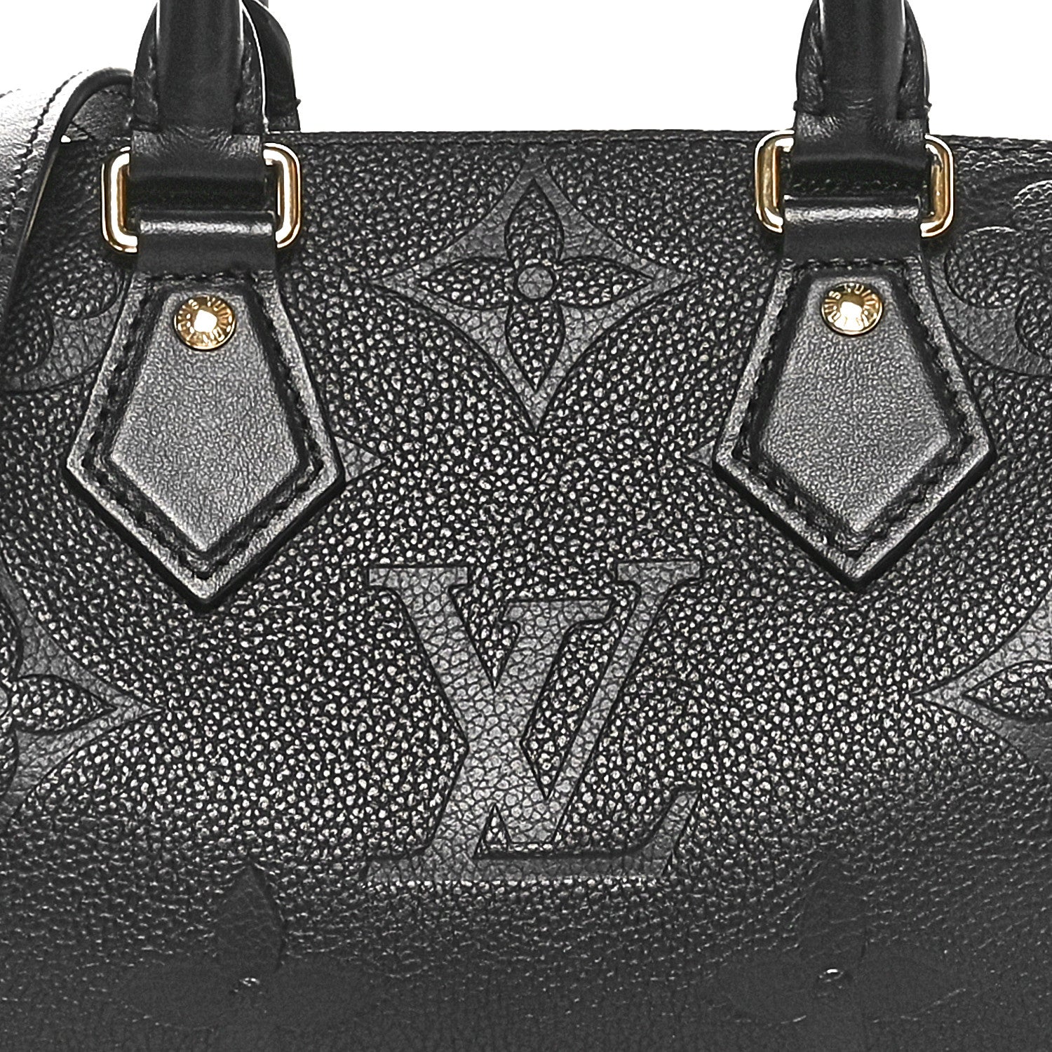 Louis Vuitton Empreinte Monogram Giant Speedy Bandouliere 20 Black 7 of 10