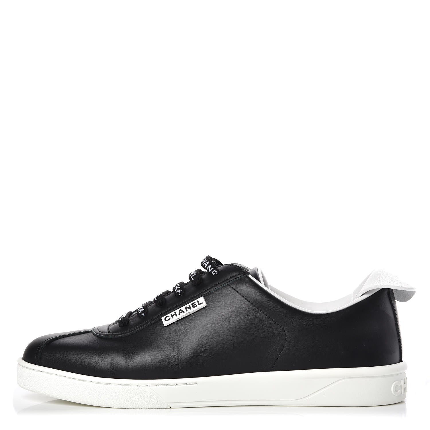 Chanel Calfskin CC Womens Sneakers 41 Black 1 of 10
