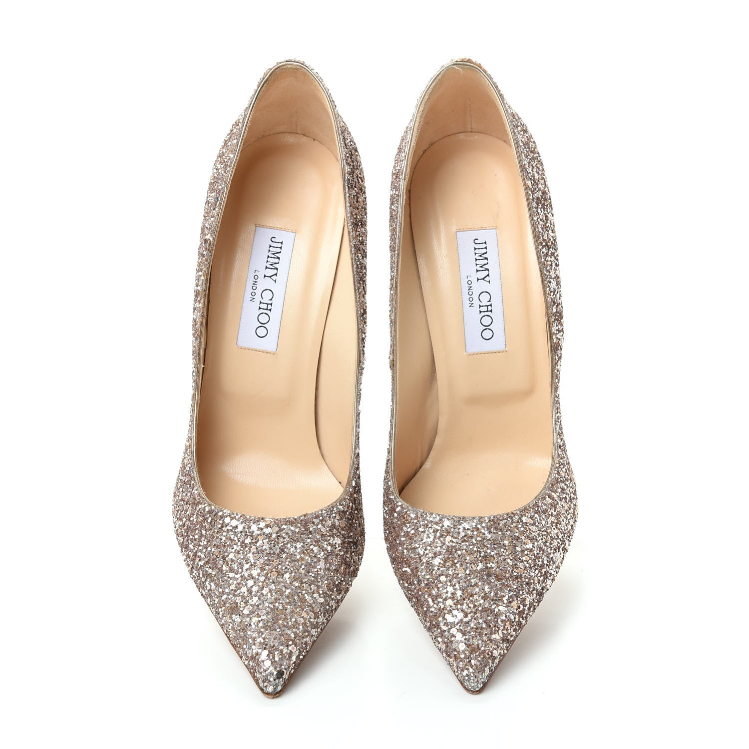 Jimmy Choo Coarse Glitter Romy 100 Pumps 40 5 of 9