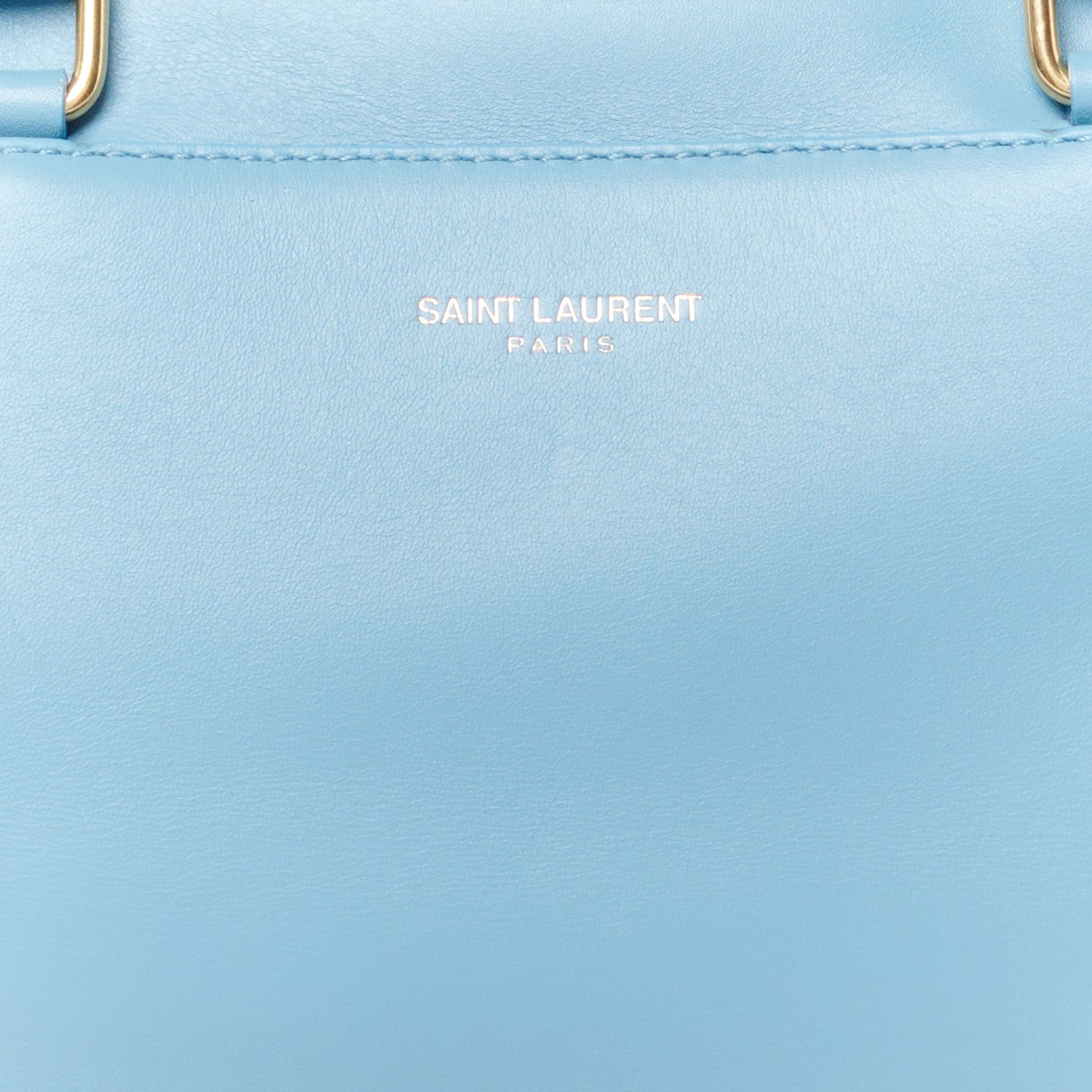 Saint Laurent Calfskin Classic Baby Duffle Light Blue 8 of 11