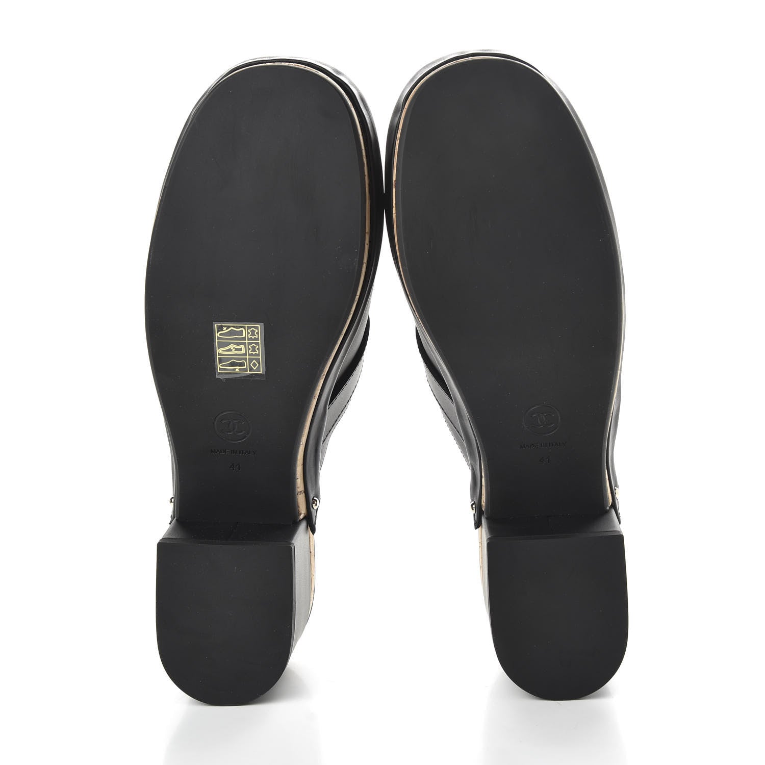 Chanel Calfskin CC Turn Lock Clogs 41 Black 6 of 9