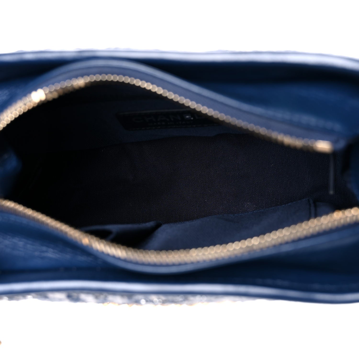 Chanel Tweed Calfskin Small Gabrielle Hobo Blue 5 of 10
