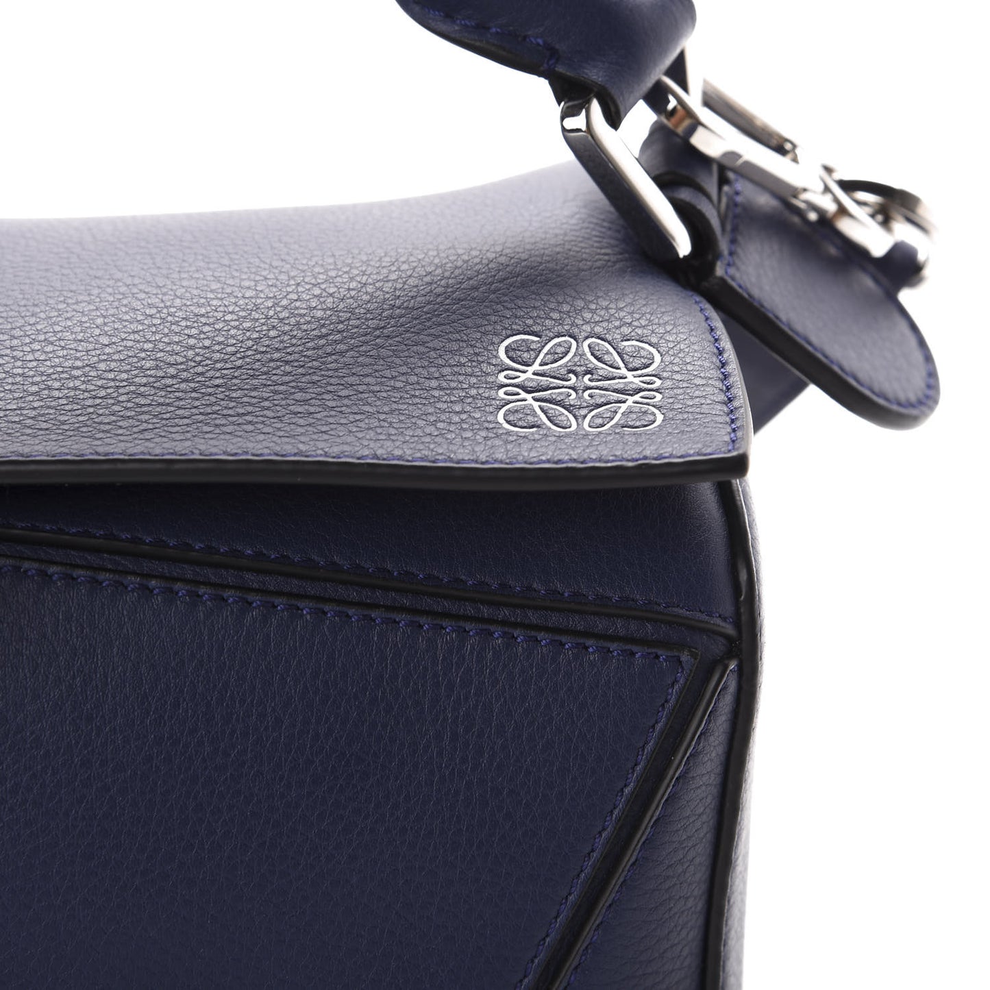 Calfskin Small Puzzle Bag Marine