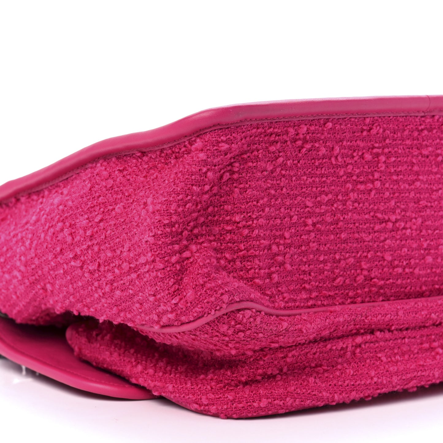 Boucle Tweed Monogram Medium Niki Chain Satchel Pink