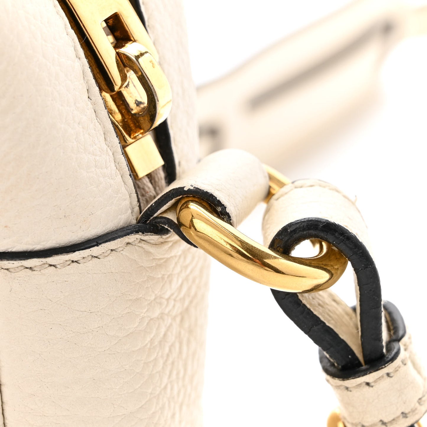 Vitello Phenix Camera Bag Bianco