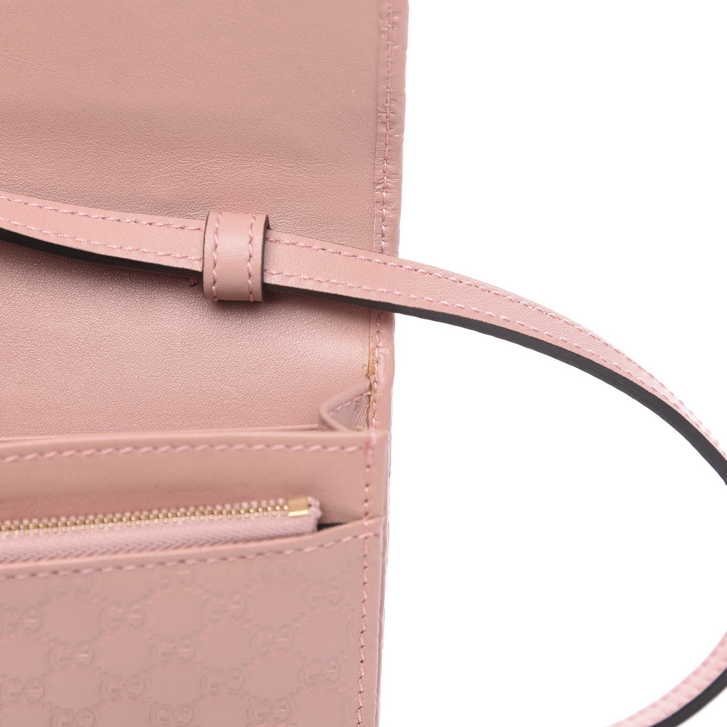 Microguccissima Crossbody Wallet Soft Pink