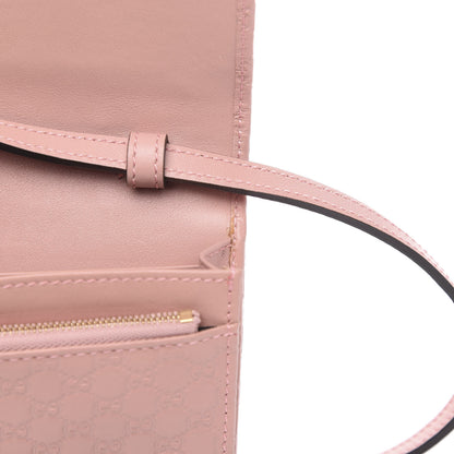 Gucci Microguccissima Crossbody Wallet Soft Pink 10 of 11