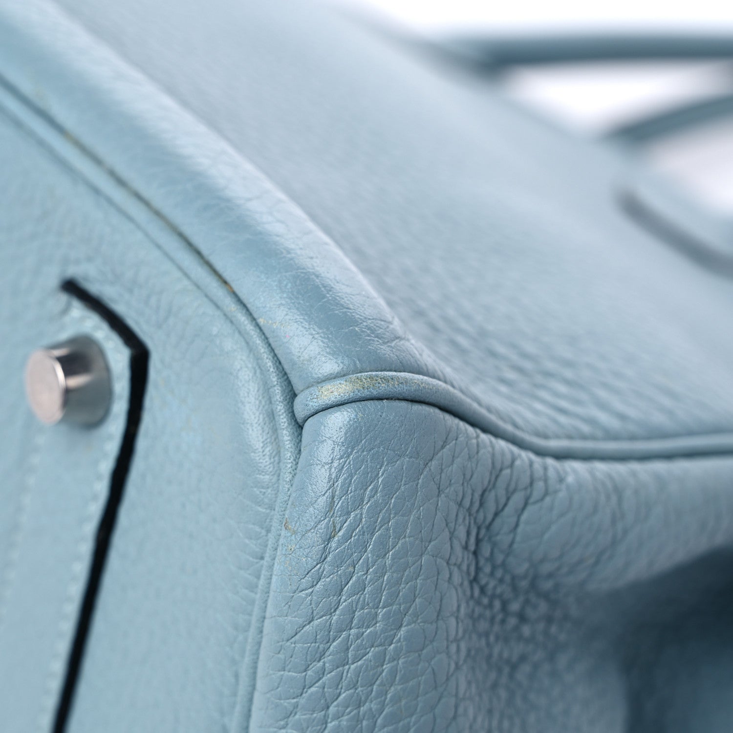Hermes Taurillon Clemence Birkin 35 Ciel 11 of 15