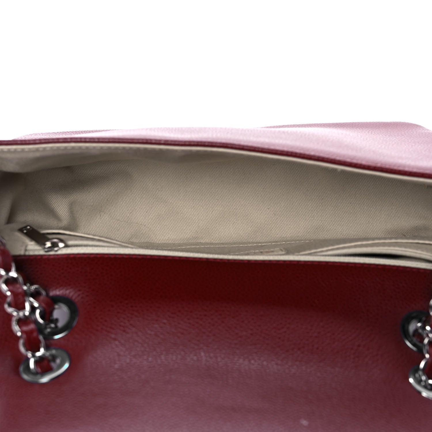 Chanel Caviar Medium Timeless CC Flap Dark Red 4 of 8