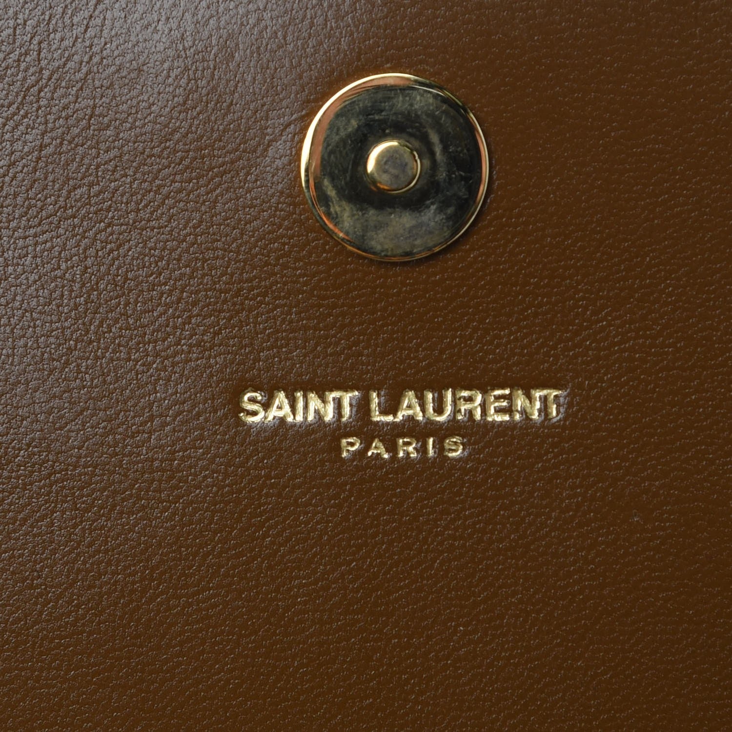 Saint Laurent Suede Cassandre Tassel Clutch Tan 7 of 8