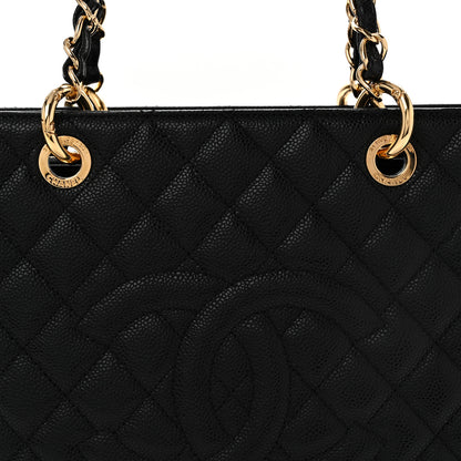 Chanel Caviar Quilted Grand Shopping Tote GST Black 9 of 14