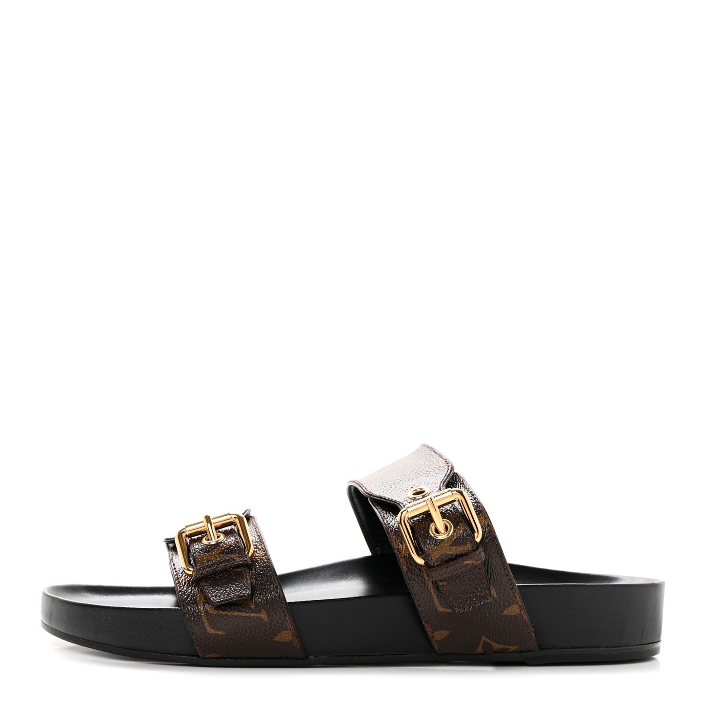 Monogram Bom Dia Mule Sandals 40 Black
