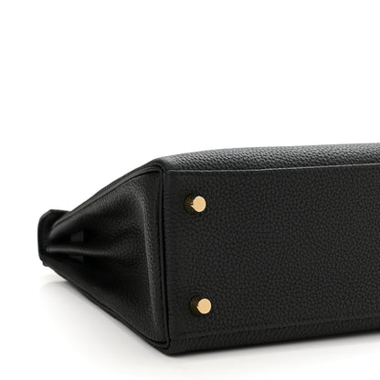 Hermes Togo Kelly Retourne 25 Black 9 of 11