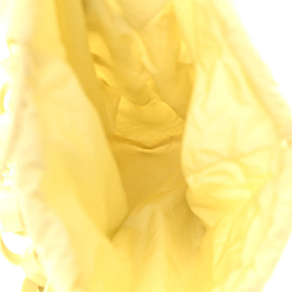 Bottega Veneta Lambskin Intrecciato Drawstring Shopper Tote Buttercup Yellow 5 of 10