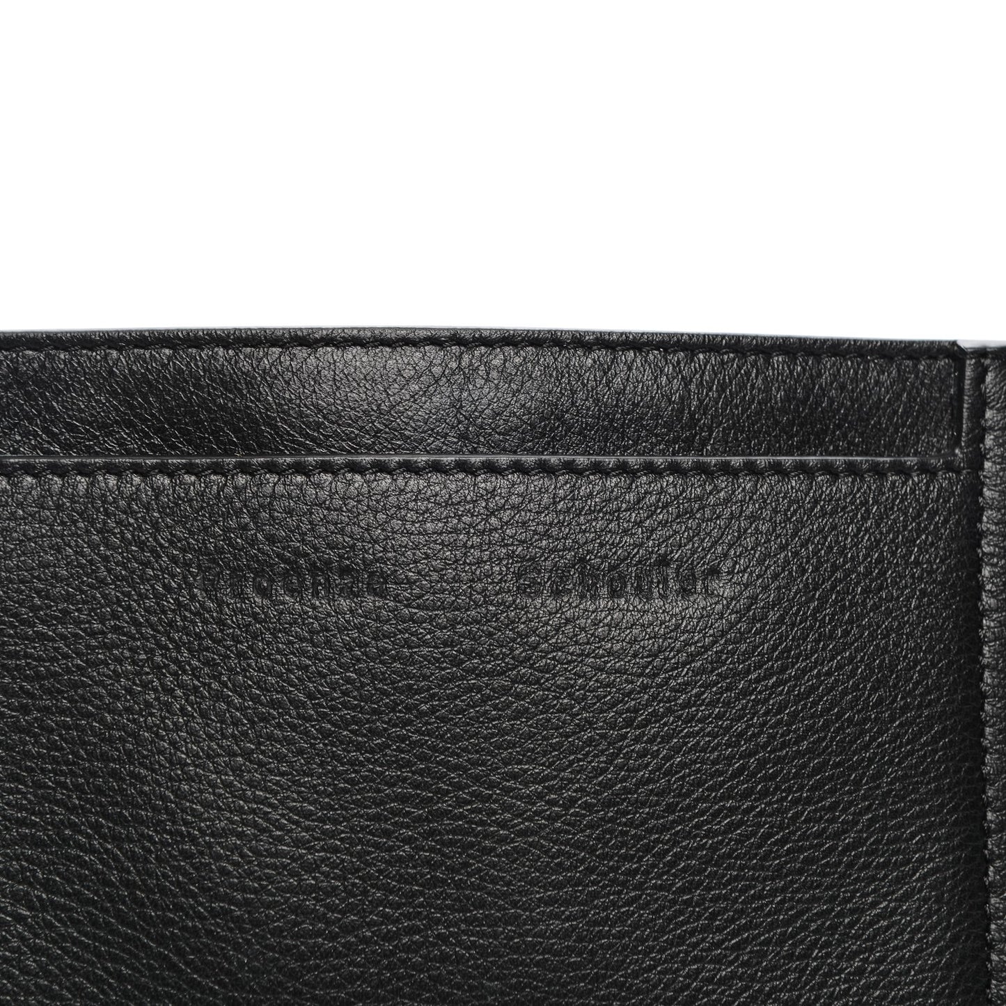 Pebbled Calfskin Double Sided PS Courier Bag Black