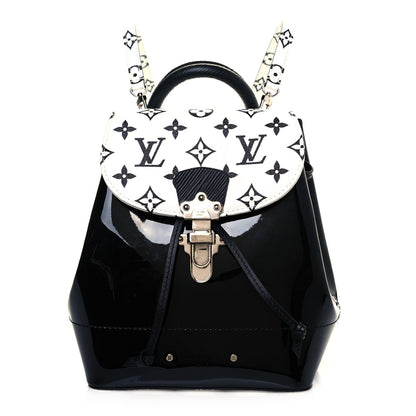 Louis Vuitton Patent Monogram Hot Springs Backpack Black White 2 of 17