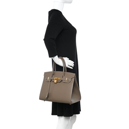 Hermes Epsom Birkin Sellier 30 Etoupe 2 of 12