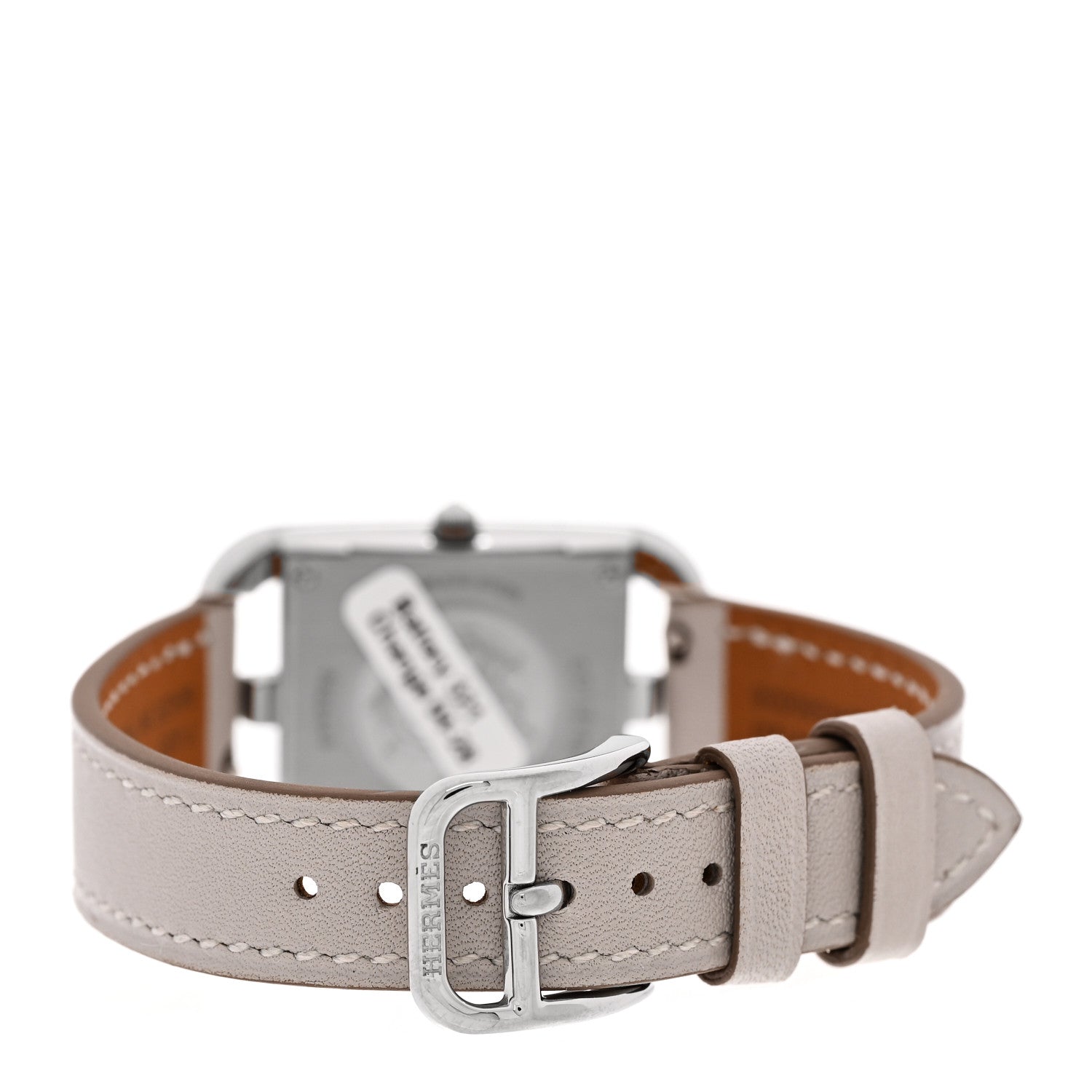 Hermes Stainless Steel Swift 23mm Cape Cod Quartz Watch Gris Perle