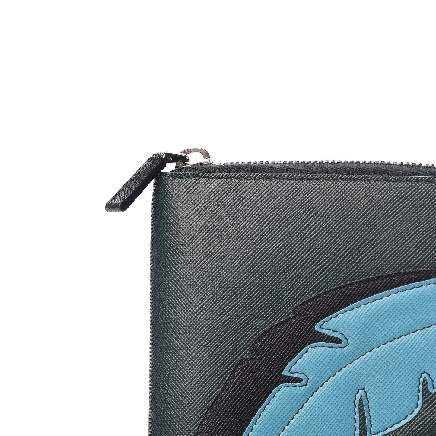 Saffiano Large Sun Zip Around Travel Wallet Smeraldo