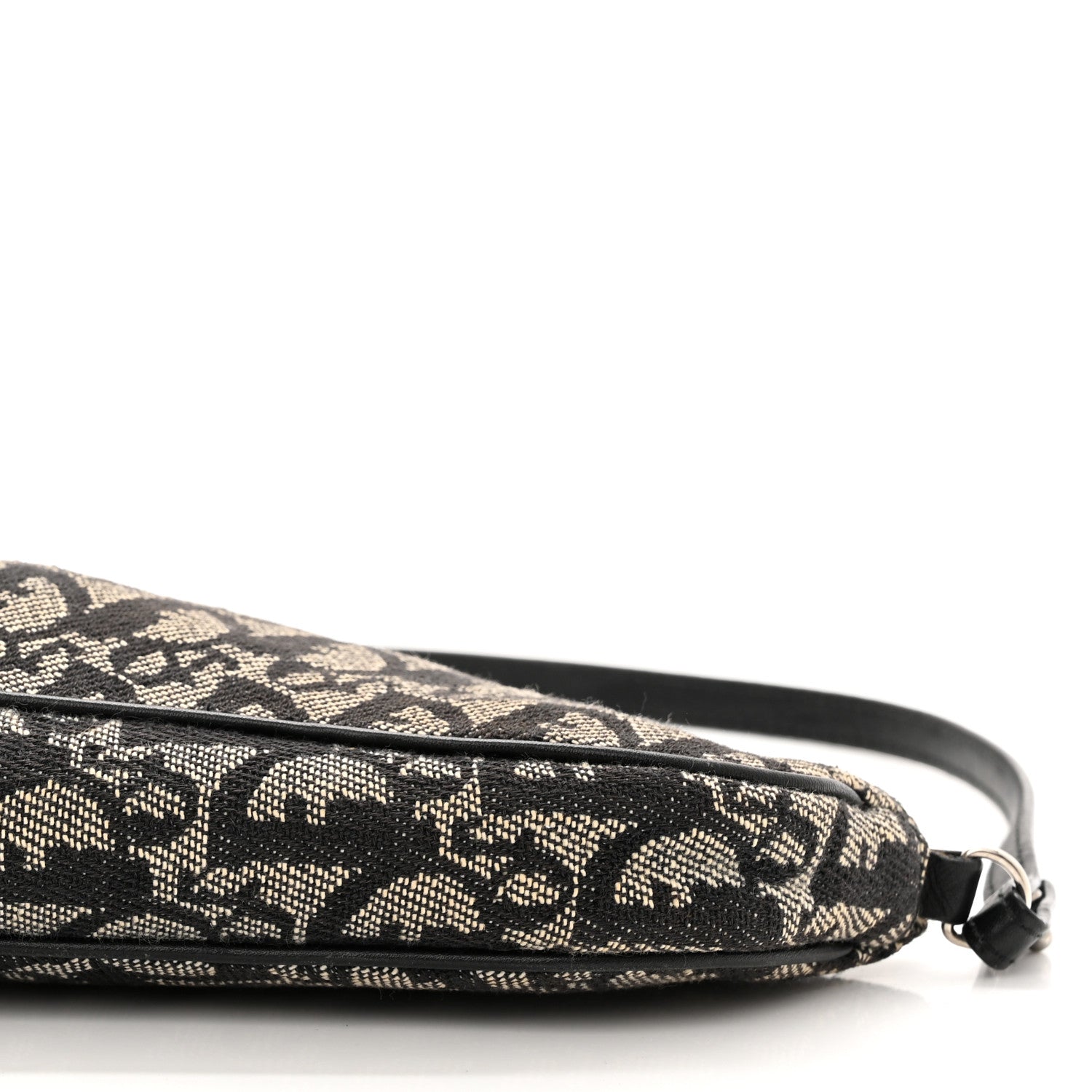 Christian Dior Monogram Mini Saddle Pochette Black 10 of 13