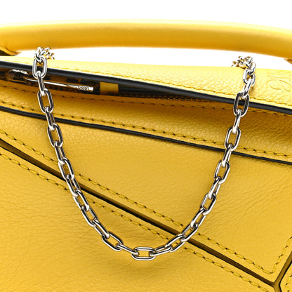 Loewe Calfskin Nano Puzzle Bag Yellow 7 of 9