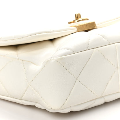 Chanel Lambskin Plexiglass Quilted Coco Love Mini Flap White 15 of 19
