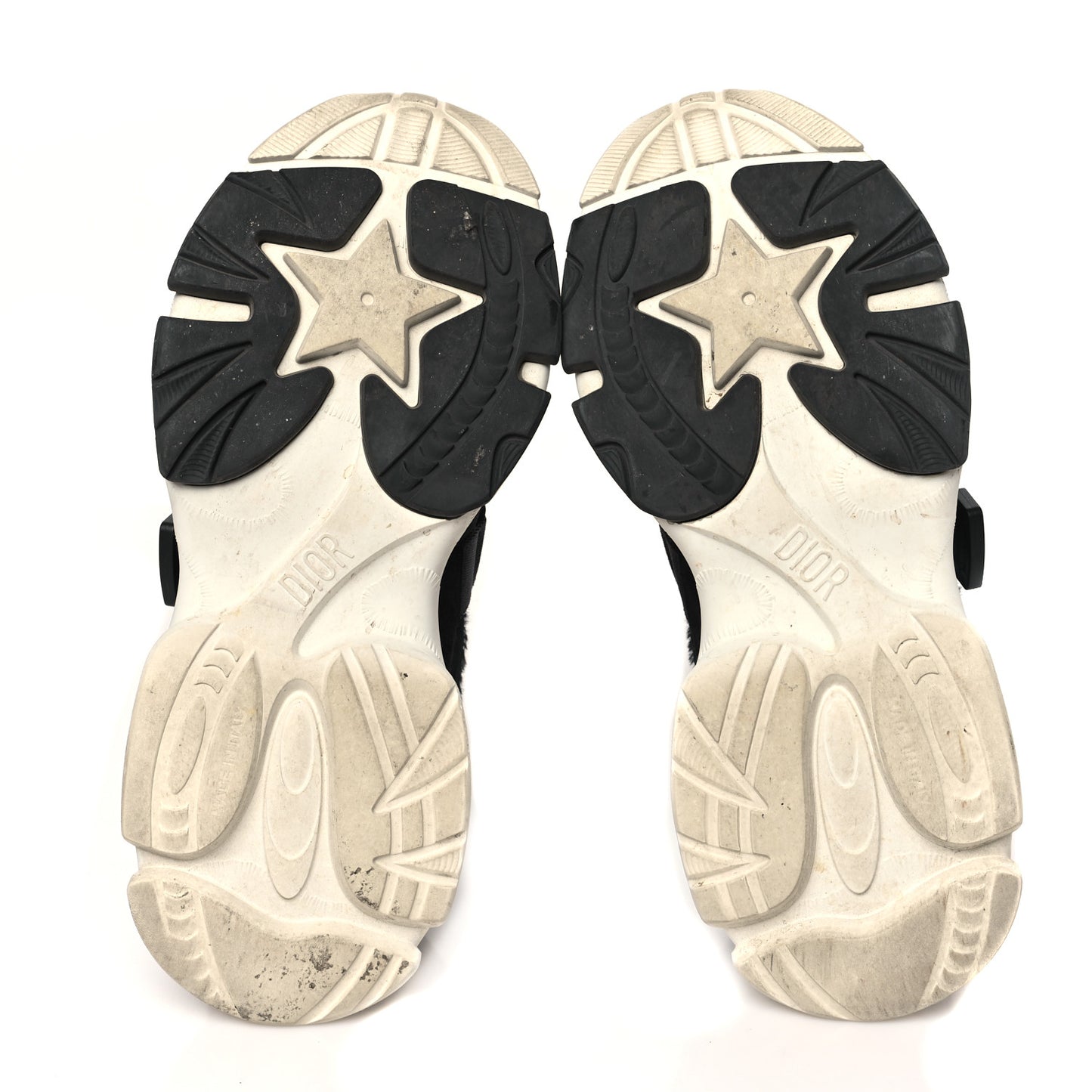 Technical Fabric Nylon Camouflage Womens D-Wander Sneakers 38 Black