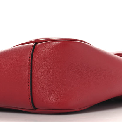 Gucci Calfskin Matelasse Medium GG Marmont Shoulder Bag Hibiscus Red 10 of 10