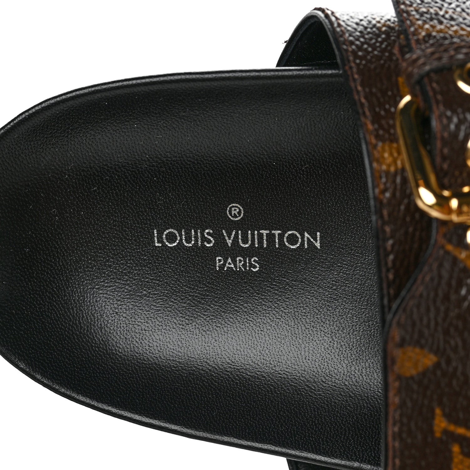 Louis Vuitton Monogram Bom Dia Mule Sandals 40.5 Black 7 of 7